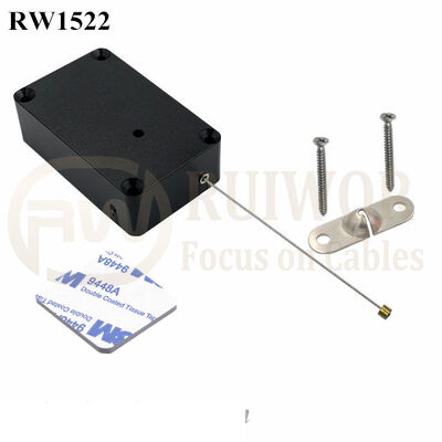 RW1522 Cuboid Multifunctional Retractable Cable With 10x31MM Two Screw Perforated Oval Metal Plate Connector Installed By Screw