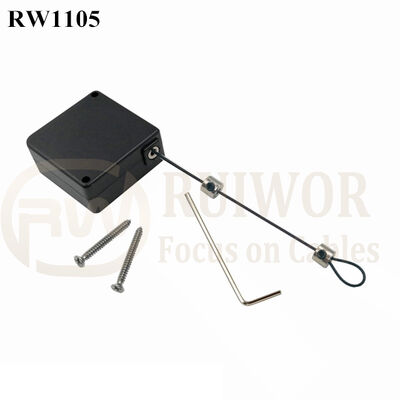 RuiWor RW1105 Keys Anti Theft Retractable Cable Bottle Opener Retractable Pull Box Electric Kettle Retail Display Pull Tether