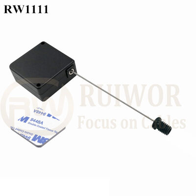 RW1111 Square Retail Security Tether Plus M6x8MM /M8x8MM Or Customized Flat Head Screw Cable End