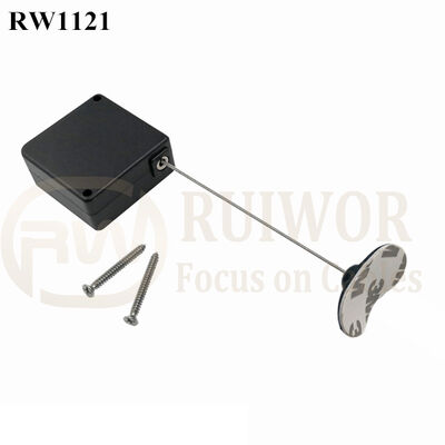 RuiWor RW1121 Square Security Anti Theft Cable With ABS Plate End Fitting For Retail Stores Secure Display