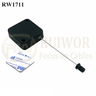 RW1711 Square Security Tether Plus M6x8MM /M8x8MM Or Customized Flat Head Screw Cable End