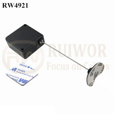 RW4921 Square Ratcheting Retractable Tether Plus Ratchet Function And 33x19MM Oval Sticky Flexible Rubber Tips