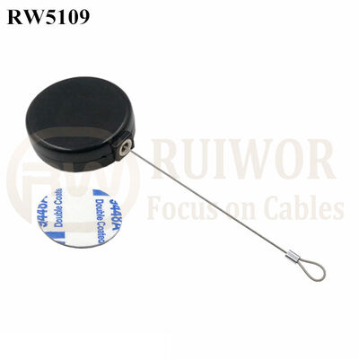 RW5109 Round Mini Anti Lost Recoiler Plus Size Customizable Fixed Loop End