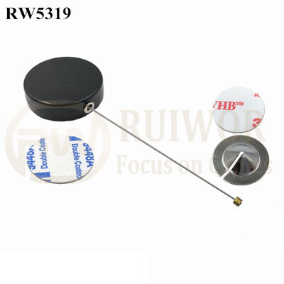RW5319 Round Security Display Tether Plus Dia 22mm Circular Sticky Metal Plate