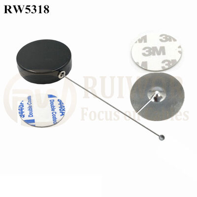 RW5318 Round Security Display Tether Plus Dia 38mm Circular Sticky Metal Plate