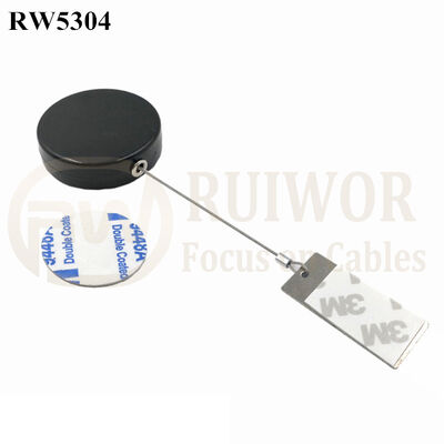 RW5304 Round Security Display Tether Plus 45X19mm Rectangular Sticky Metal Plate