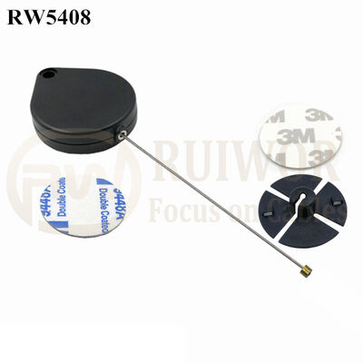 RW5408 Heart-Shaped Security Pull Box Plus Dia 38mm Circular Sticky Flexible ABS Plate
