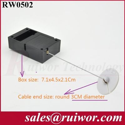 RUIWOR RW0502 Cuboid Security Tether with Adhesive ABS Plate End supplier