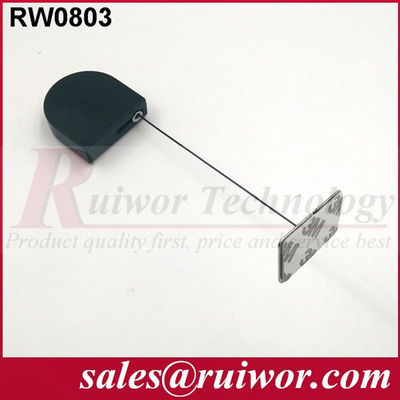 RUIWOR RW0803 D-shaped Mini Cable Retractor with Gummy Metal Plate End supplier