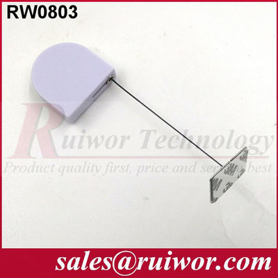 RUIWOR RW0803 D-shaped Mini Cable Retractor with Gummy Metal Plate End supplier