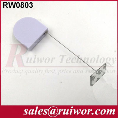 RUIWOR RW0803 D-shaped Mini Cable Retractor with Gummy Metal Plate End supplier