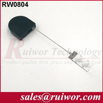 RUIWOR RW0804 D-shaped Mini Anti-theft Recoiler with Clinging Dog Tag End supplier