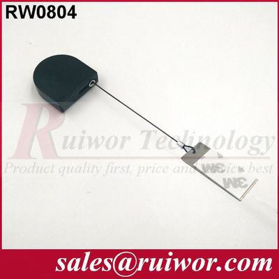 RUIWOR RW0804 D-shaped Mini Anti-theft Recoiler with Clinging Dog Tag End supplier