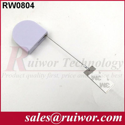 RUIWOR RW0804 D-shaped Mini Anti-theft Recoiler with Clinging Dog Tag End supplier