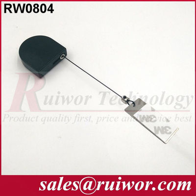 RUIWOR RW0804 D-shaped Mini Anti-theft Recoiler with Clinging Dog Tag End supplier