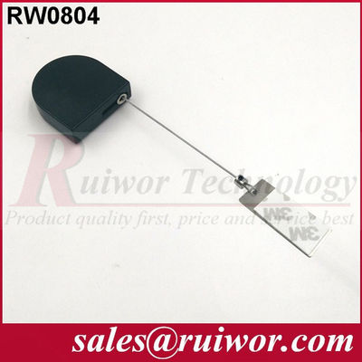RUIWOR RW0804 D-shaped Mini Anti-theft Recoiler with Clinging Dog Tag End supplier