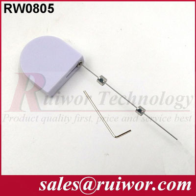 RUIWOR RW0805 D-shaped Mini Retractable Tether with Adjust Lasso End supplier