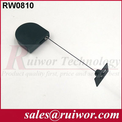 RUIWOR RW0810 D-shaped Mini Retractable Tether with Glutinous Removeable Quadrate Tuit supplier
