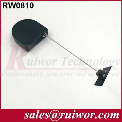 RUIWOR RW0810 D-shaped Mini Retractable Tether with Glutinous Removeable Quadrate Tuit supplier