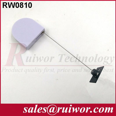 RUIWOR RW0810 D-shaped Mini Retractable Tether with Glutinous Removeable Quadrate Tuit supplier