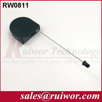 RUIWOR RW0811 D-shaped Mini Security Tether with Flat Head Screw End supplier
