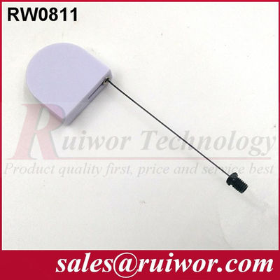 RUIWOR RW0811 D-shaped Mini Security Tether with Flat Head Screw End supplier