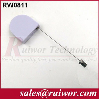 RUIWOR RW0811 D-shaped Mini Security Tether with Flat Head Screw End supplier