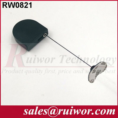 RUIWOR RW0821 D-shaped Mini Anti-theft Recoiler with flexible Adhesive Plate End supplier