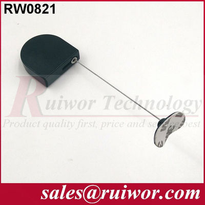 RUIWOR RW0821 D-shaped Mini Anti-theft Recoiler with flexible Adhesive Plate End supplier
