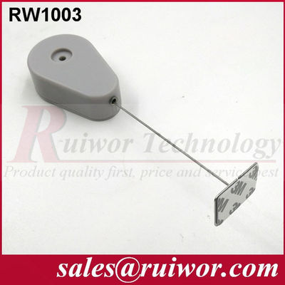 RUIWOR RW1003 Drop-shaped Anti-theft Recoiler with Sticky Metal Plate End supplier