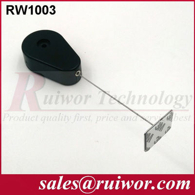 RUIWOR RW1003 Drop-shaped Anti-theft Recoiler with Sticky Metal Plate End supplier
