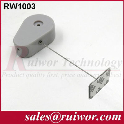 RUIWOR RW1003 Drop-shaped Anti-theft Recoiler with Sticky Metal Plate End supplier
