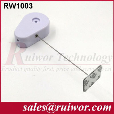 RUIWOR RW1003 Drop-shaped Anti-theft Recoiler with Sticky Metal Plate End supplier