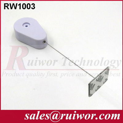 RUIWOR RW1003 Drop-shaped Anti-theft Recoiler with Sticky Metal Plate End supplier
