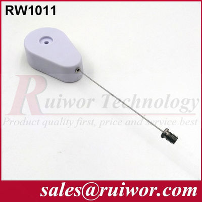 RUIWOR RW1011 Drop-shaped Retractable Tether with Flat Head Screw End supplier