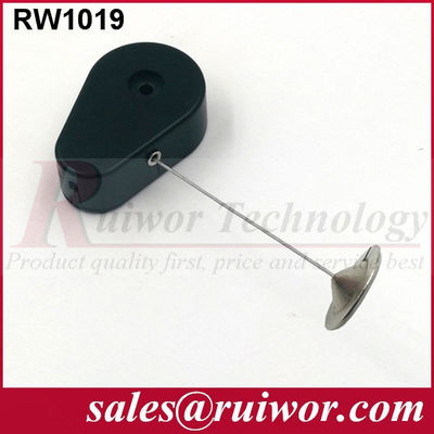 RUIWOR RW1019 Drop-shaped Anti-theft Recoiler with 22mm Metal Round Clinging Plate End supplier