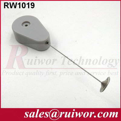 RUIWOR RW1019 Drop-shaped Anti-theft Recoiler with 22mm Metal Round Clinging Plate End supplier