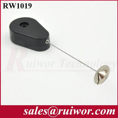 RUIWOR RW1019 Drop-shaped Anti-theft Recoiler with 22mm Metal Round Clinging Plate End supplier