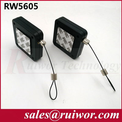 RUIWOR RW5605 Square Multi-purpose Security Tether Retracting forces MAX 2.5LB/ Cable length MAX 400CM supplier