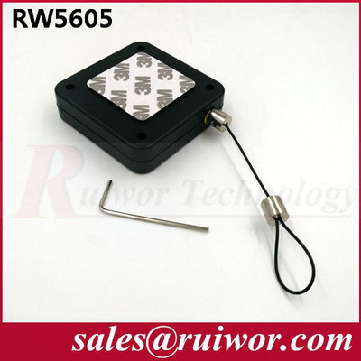 RUIWOR RW5605 Square Multi-purpose Security Tether Retracting forces MAX 2.5LB/ Cable length MAX 400CM supplier