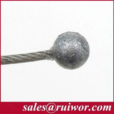 RUIWOR RW0000 Ball-Shaped Casting / Gourd-Shaped Casting / Copper head Cable end for Anti Theft Pull Box supplier