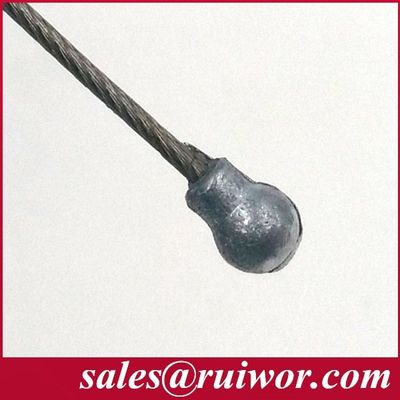 RUIWOR RW0000 Ball-Shaped Casting / Gourd-Shaped Casting / Copper head Cable end for Anti Theft Pull Box supplier