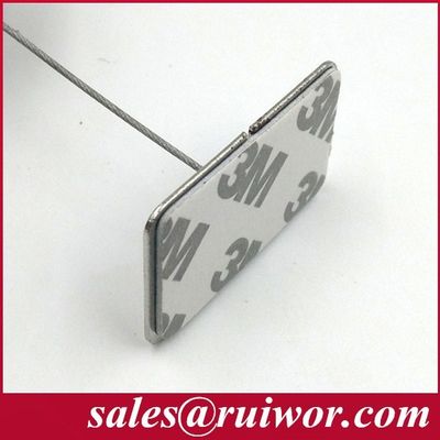 RUIWOR RW0003 Adhesive Metal Plate work with Anti Theft Pull Box / Retractable Security Tether / Secure Cable Recoiler supplier