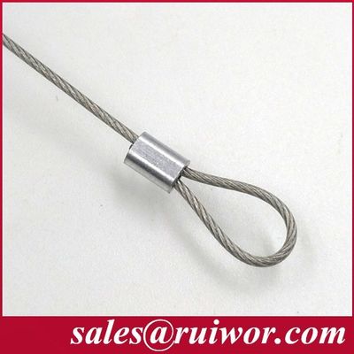 RUIWOR RW0009 Customizable Size Loop End work with Anti Theft Pull Box / Retractable Security Tether / Cable Retractor supplier