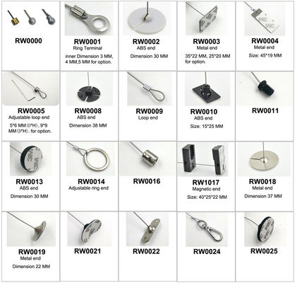 RUIWOR Hot Sales Connectors work with Anti Theft Pull Box / Retractable Security Tether / Anti Lost Cable Retractor supplier
