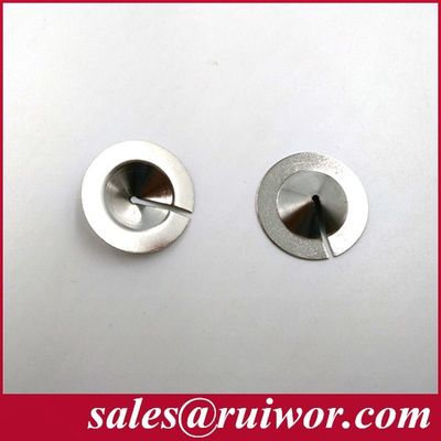 RUIWOR RW0019 Adhesive Circular Metal Plate work with Anti Theft Pull Box / Retractable Security Tether / Cable Recoiler supplier