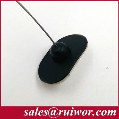 RUIWOR RW0021 Adhesive Flexible Rubbe Plate work with Anti Theft Pull Box / Retractable Security Tether / Cable Recoiler supplier