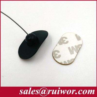 RUIWOR RW0021 Adhesive Flexible Rubbe Plate work with Anti Theft Pull Box / Retractable Security Tether / Cable Recoiler supplier