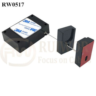 RW0517 Cuboid Anti Theft Pull Box With Magnetic Clasps Holder End For Mobile Phone Retail Security Display