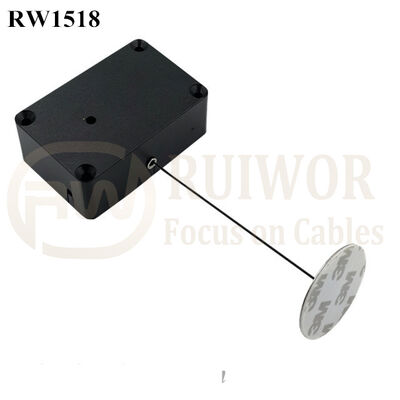 RW1518 Cuboid Multifunctional Retractable Cable With Dia 38mm Circular Sticky Metal Plate Factory Wholesale Security Solution